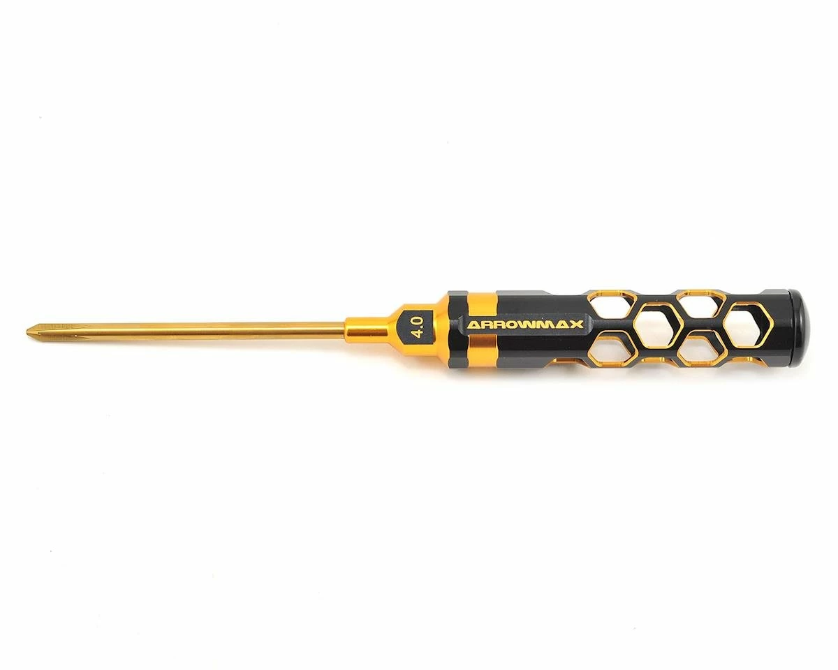 Hot Sale 💯 AM Arrowmax Black Golden Phillips Screwdriver (4.0mm) 🥰 1 Hot Sale 💯 AM Arrowmax Black Golden Phillips Screwdriver (4.0mm) 🥰