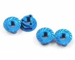 Discount π Avid RC Triad 4mm Light Weight Serrated Wheel Nut Set (4) (Blue) π