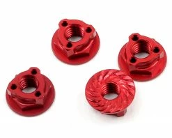 Promo π Avid RC Triad 4mm Light Weight Serrated Wheel Nut Set (4) (Red) π₯°