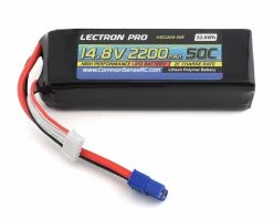 Coupon ⭐ Common Sense RC Lectron Pro 4S 50C LiPo Battery (14.8V/2200mAh) w/EC3 Connector 😀