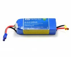 Best Pirce 💯 E-flite 6S LiPo Battery Pack w/EC5 30C (22.2V/5000mAh) ❤️
