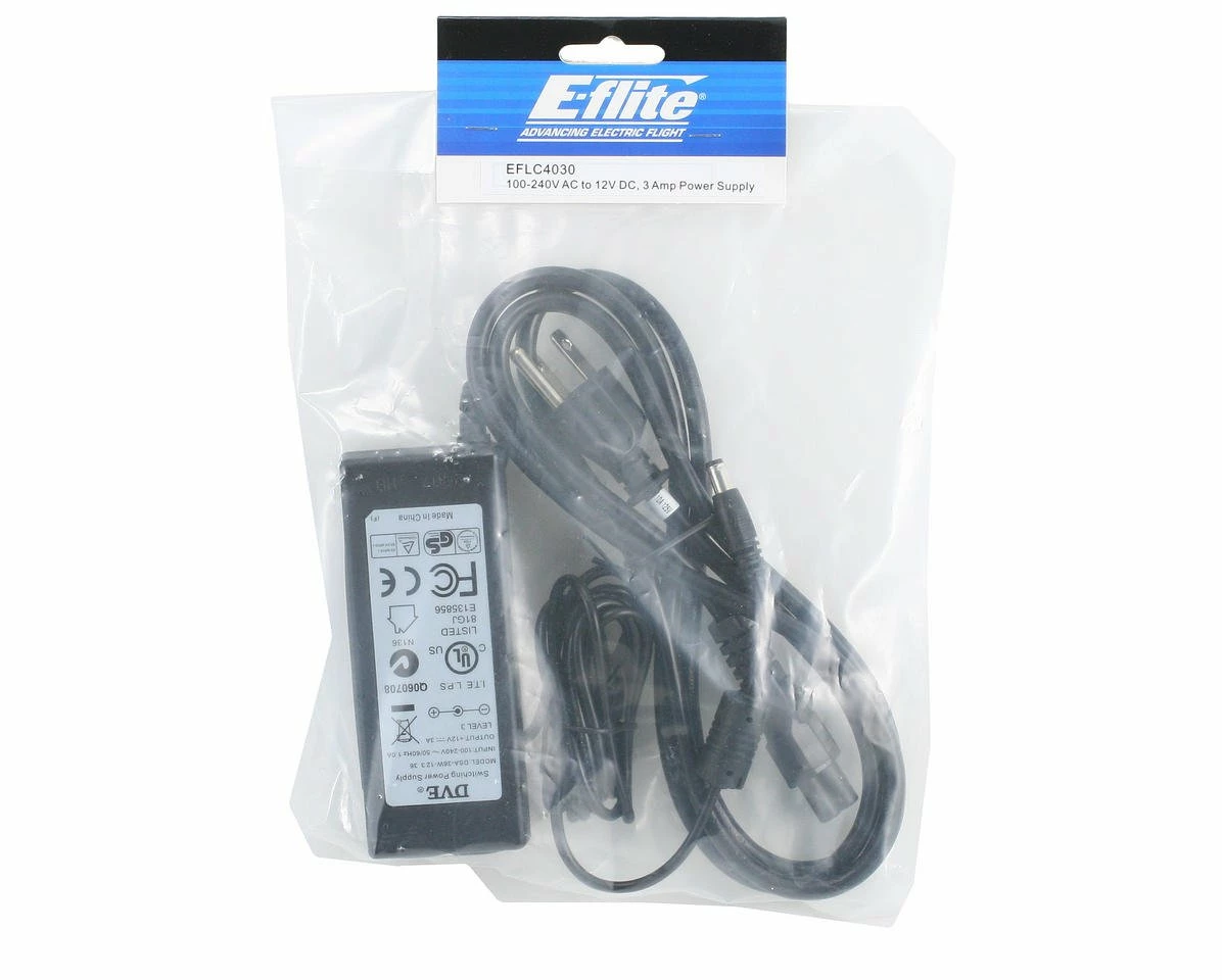 Cheap π E-flite 3.0 Amp Power Supply 100-240V AC 12V DC π 2 Cheap π E-flite 3.0 Amp Power Supply 100-240V AC 12V DC π - Image 2
