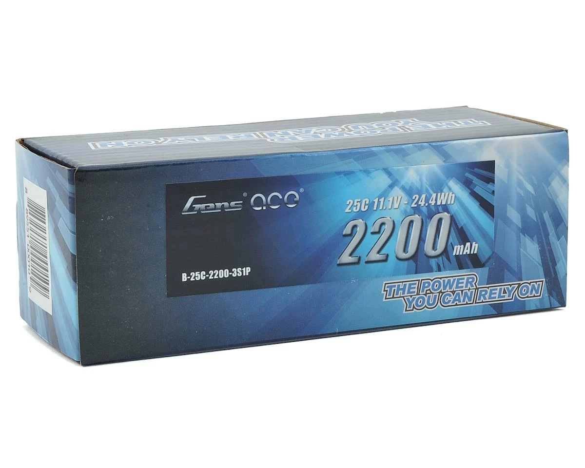 Discount π₯ Gens Ace 3S LiPo Battery 25C (11.1V/2200mAh) w/T-Style Connector π₯ 2 Discount π₯ Gens Ace 3S LiPo Battery 25C (11.1V/2200mAh) w/T-Style Connector π₯ - Image 2