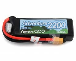 Buy 😀 Gens Ace Adventure 3S 50C LiPo Battery Pack (11.1V/2200mAh) w/XT-60 Connector 🧨