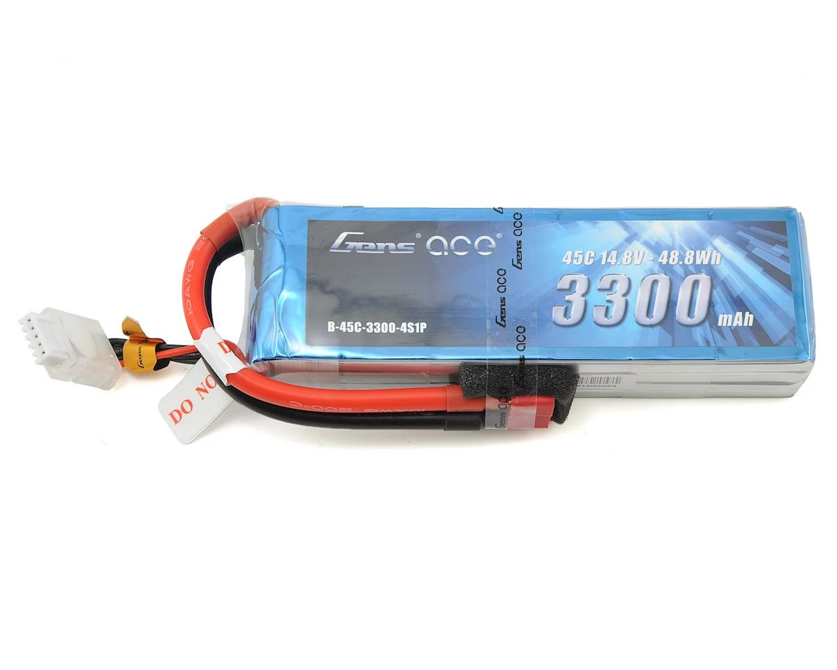 Top 10 π₯° Gens Ace 4s LiPo Battery 45C (14.8V/3300mAh) w/T-Style Connector π₯ 1 Top 10 π₯° Gens Ace 4s LiPo Battery 45C (14.8V/3300mAh) w/T-Style Connector π₯