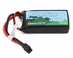 Best Pirce 🧨 Gens Ace Adventure 3s LiHv Battery Pack 60C (11.4V/3600mAh) w/Universal Connector 👍