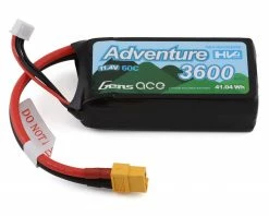 Coupon ✨ Gens Ace 3s LiHV LiPo Battery 60C w/XT-60 Connector (11.4V/3600mAh) 😀
