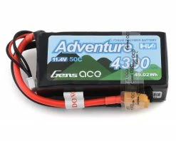 Coupon 🎉 Gens Ace Adventure 3S 50C LiHV Battery Pack w/XT60 Connector (11.4V/4300mAh) 🤩
