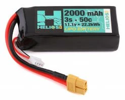 Cheap 🌟 Helios RC 3S 50C LiPo Battery w/XT60 Connector (11.1V/2000mAh) 🎁