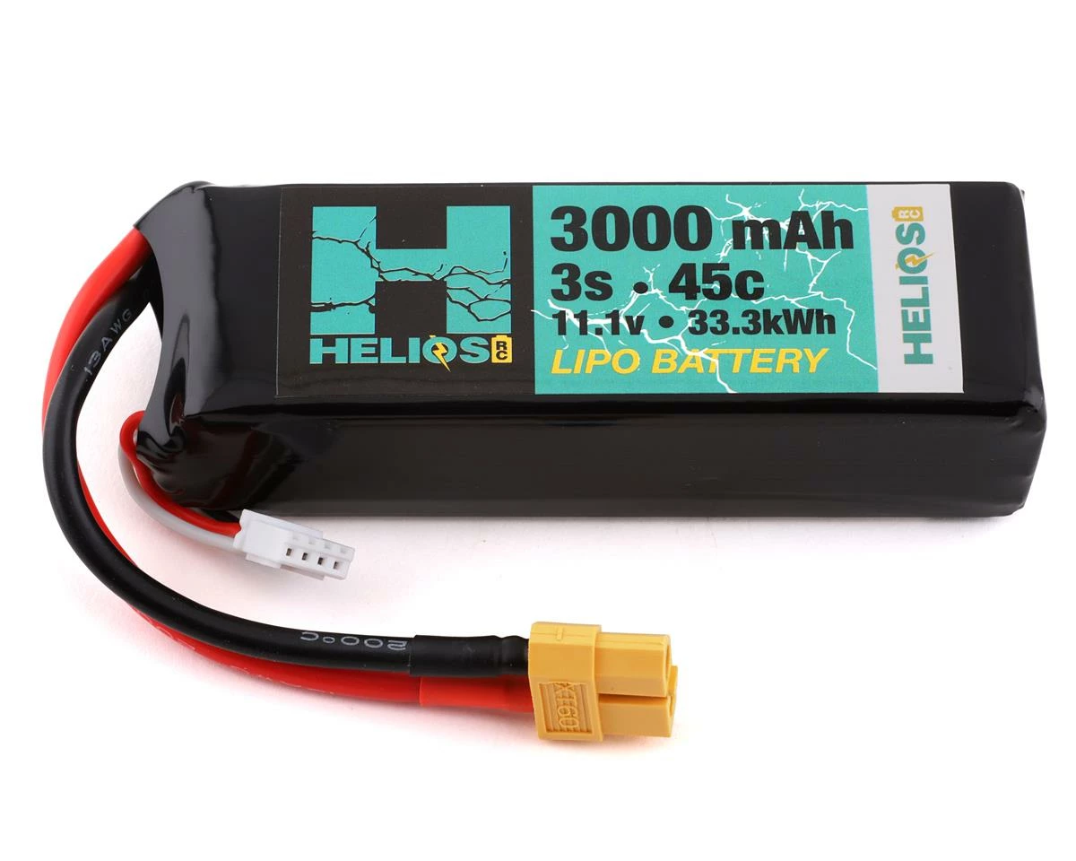 New π Helios RC 3S 45C LiPo Battery w/XT60 Connector (11.1V/3000mAh) π 1 New π Helios RC 3S 45C LiPo Battery w/XT60 Connector (11.1V/3000mAh) π