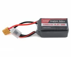 Best Sale ❤️ HRB 4S 100C Graphene LiPo Battery (14.8V/1300mAh) w/XT-60 Connector 🎁