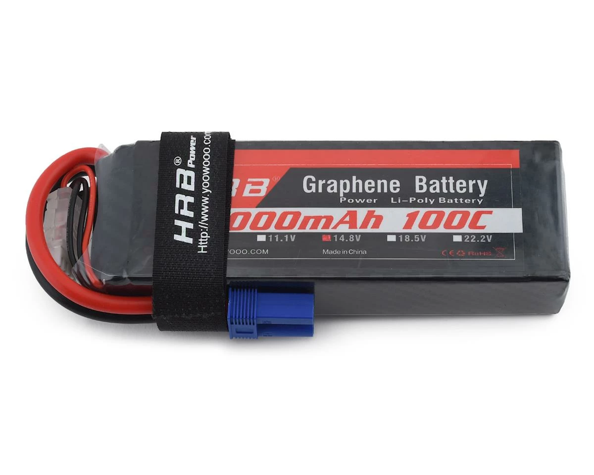 Brand new ✔️ HRB 4S 100C Graphene LiPo Battery (14.8V/3000mAh) w/EC-5 Connector ❤️ 1 Brand new ✔️ HRB 4S 100C Graphene LiPo Battery (14.8V/3000mAh) w/EC-5 Connector ❤️