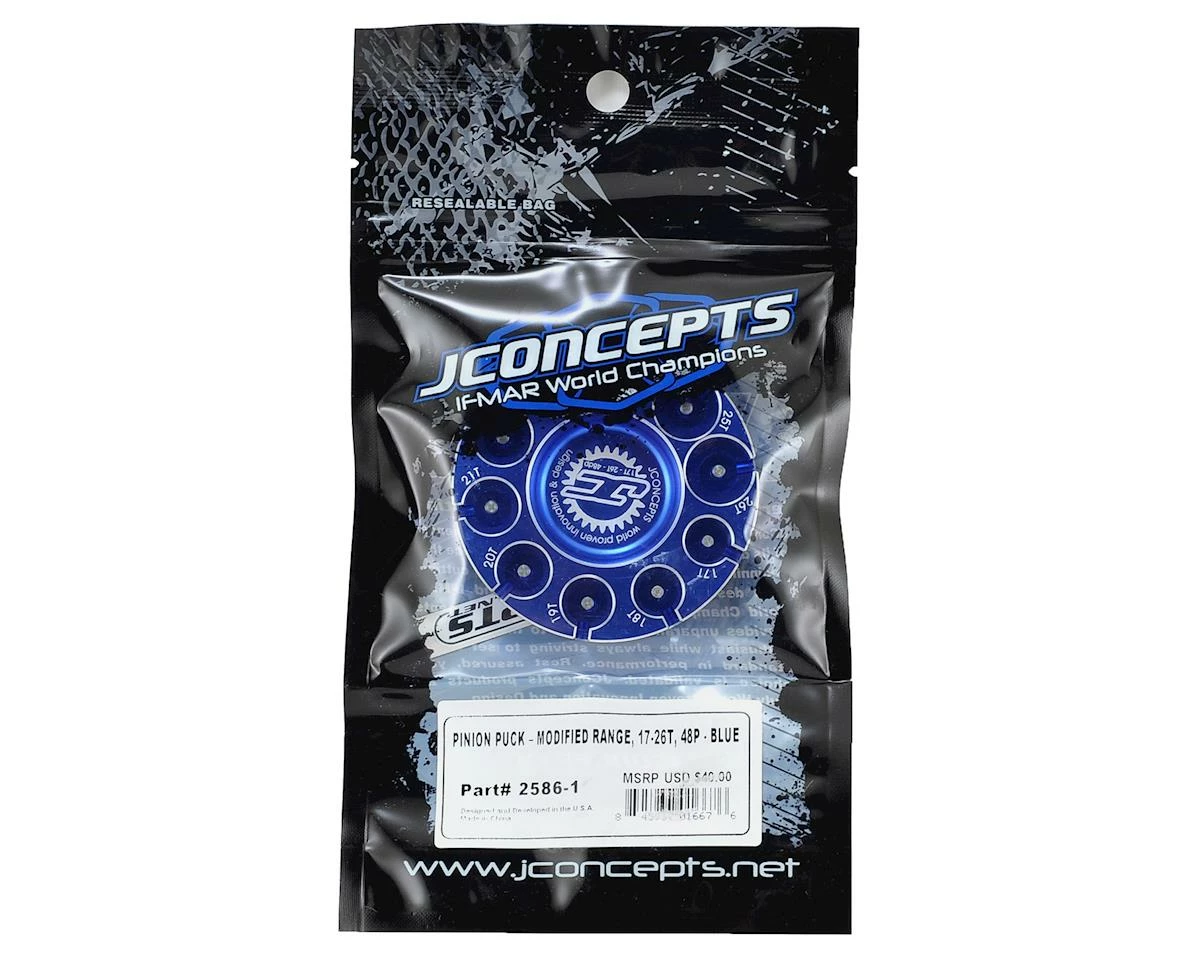 Deals π€© JConcepts Aluminum Pinion Puck Modified Range (Blue) 𧨠2 Deals π€© JConcepts Aluminum Pinion Puck Modified Range (Blue) 𧨠- Image 2