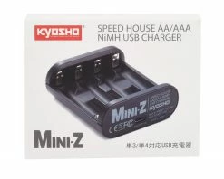 Best Pirce 👍 Kyosho Speed House Mini-Z AA & AAA NiMh USB Charger ⭐