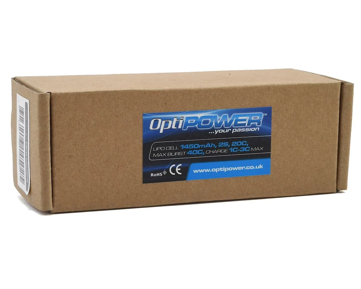 Discount π Optipower 2S 20C LiPo Receiver Battery (7.4V/1450mAh) π 2 Discount π Optipower 2S 20C LiPo Receiver Battery (7.4V/1450mAh) π - Image 2