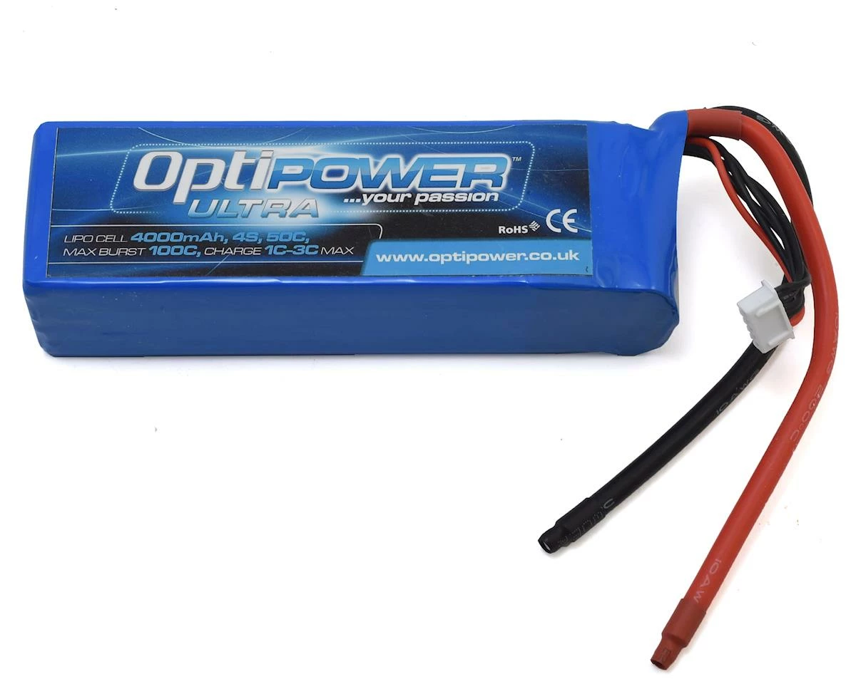 Budget π Optipower 4S 50C LiPo Battery (14.8V/4000mAh) π 1 Budget π Optipower 4S 50C LiPo Battery (14.8V/4000mAh) π