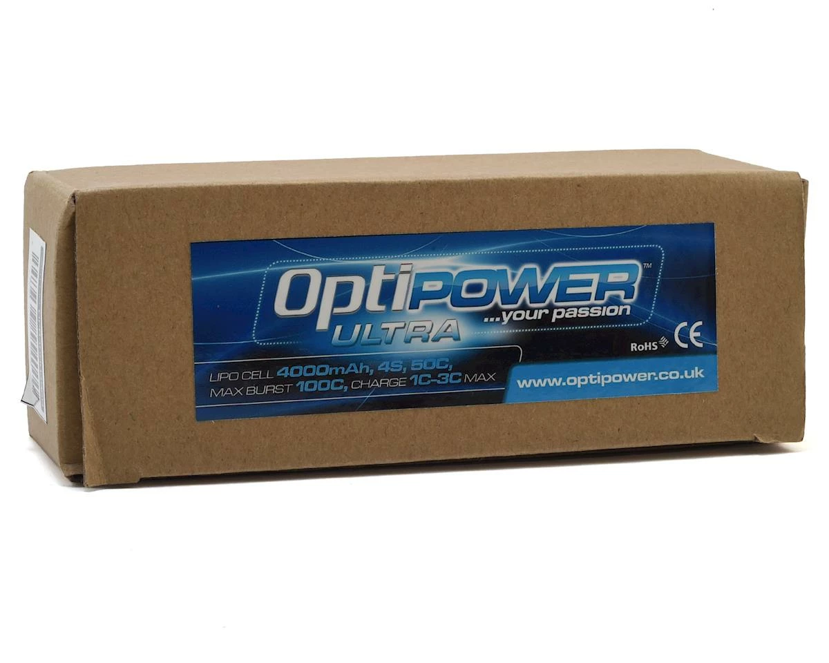 Budget π Optipower 4S 50C LiPo Battery (14.8V/4000mAh) π 2 Budget π Optipower 4S 50C LiPo Battery (14.8V/4000mAh) π - Image 2