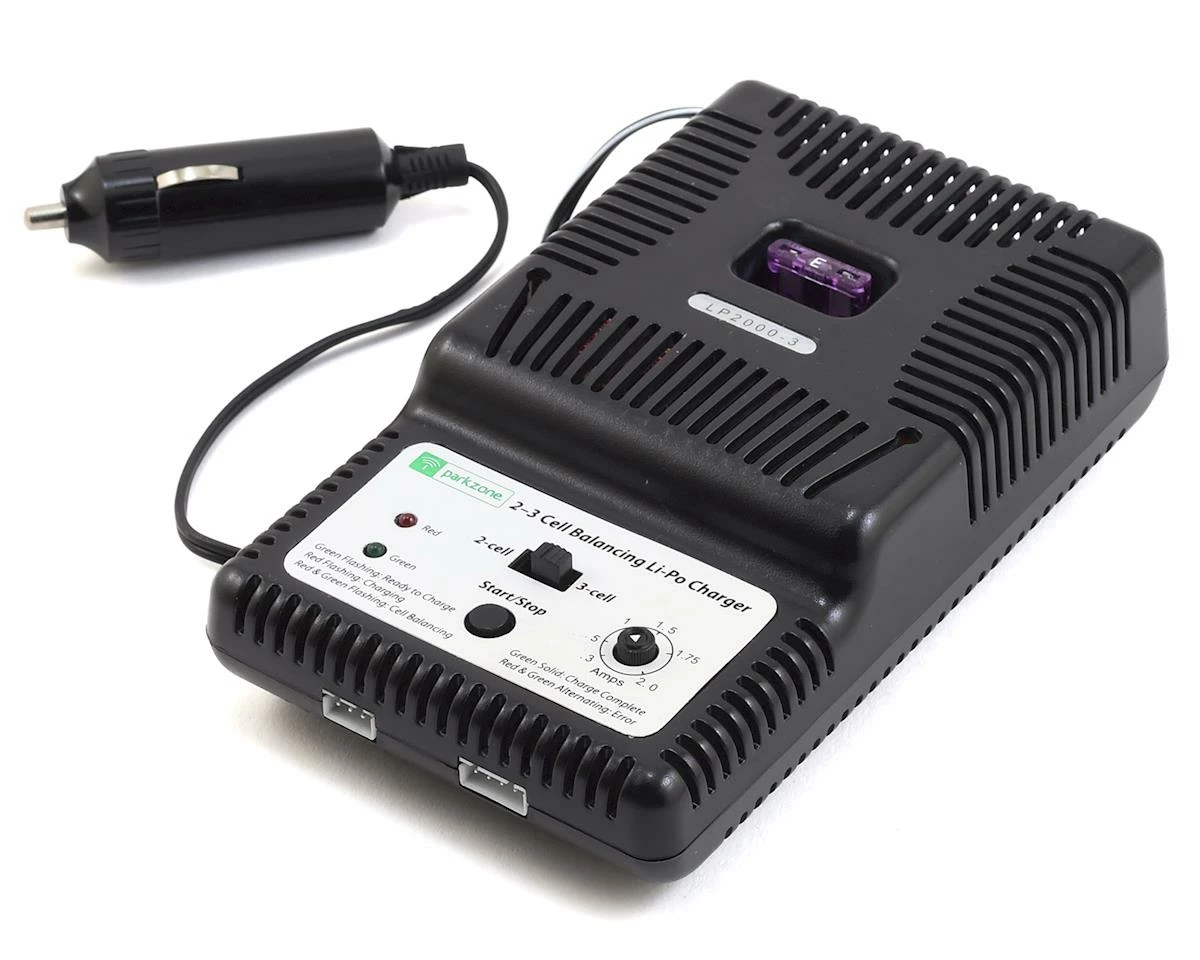 New ๐ ParkZone 2-3S DC LiPo Balancing Charger ๐ 1 New ๐ ParkZone 2-3S DC LiPo Balancing Charger ๐