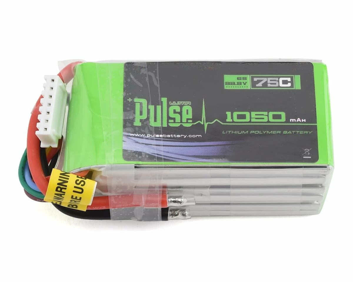 Flash Sale β PULSE Racing Series 6S LiPo Battery 75C (22.2V/1050mAh) w/XT-60 Connector π 1 Flash Sale β PULSE Racing Series 6S LiPo Battery 75C (22.2V/1050mAh) w/XT-60 Connector π