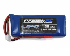 Best Sale 😍 ProTek RC 3S "High Power" LiPo 20C Battery Pack (11.1V/1100mAh) (Blade SR) 🛒