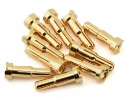 Outlet 😍 Ruddog 4/5mm Dual Gold Male Bullet Plug (10) 👍