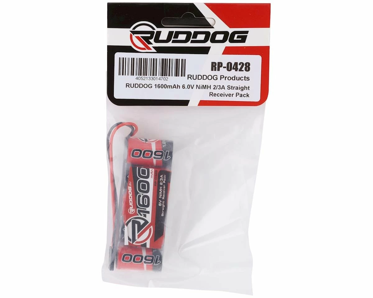 Best deal π― Ruddog 5-Cell NiMH 2/3A Straight Receiver Pack (6.0V/1600mAh) 𧨠2 Best deal π― Ruddog 5-Cell NiMH 2/3A Straight Receiver Pack (6.0V/1600mAh) 𧨠- Image 2