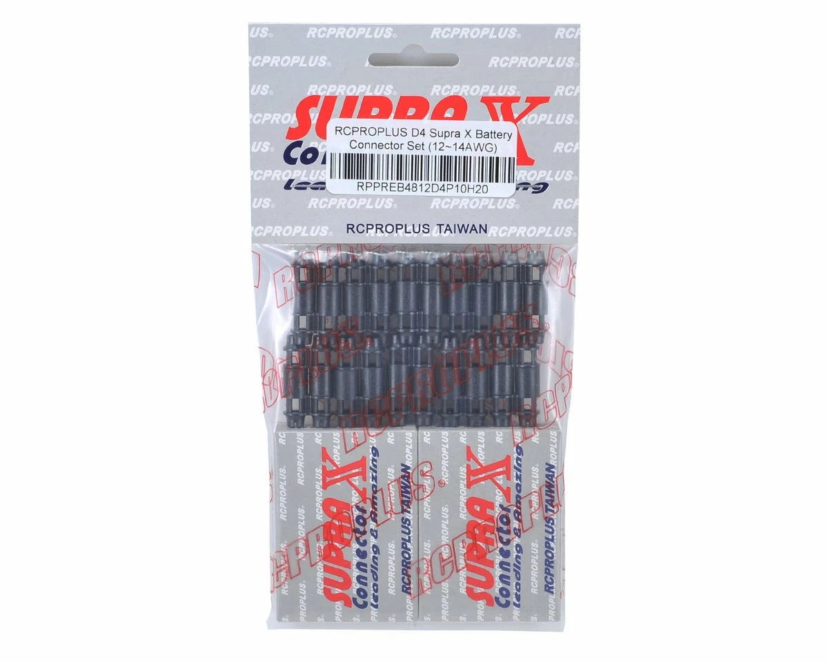 Cheap ❤️ RCPROPLUS D4 Supra X Battery Connector Set (10 Sets) (12~14AWG) 🤩 2 Cheap ❤️ RCPROPLUS D4 Supra X Battery Connector Set (10 Sets) (12~14AWG) 🤩 - Image 2