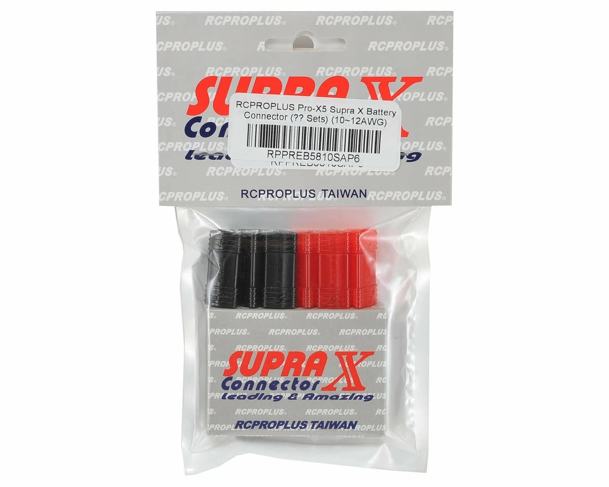 Discount π₯ RCPROPLUS Pro-X5 Supra X Battery Connector (6 Sets) (10~12AWG) β€οΈ 2 Discount π₯ RCPROPLUS Pro-X5 Supra X Battery Connector (6 Sets) (10~12AWG) β€οΈ - Image 2