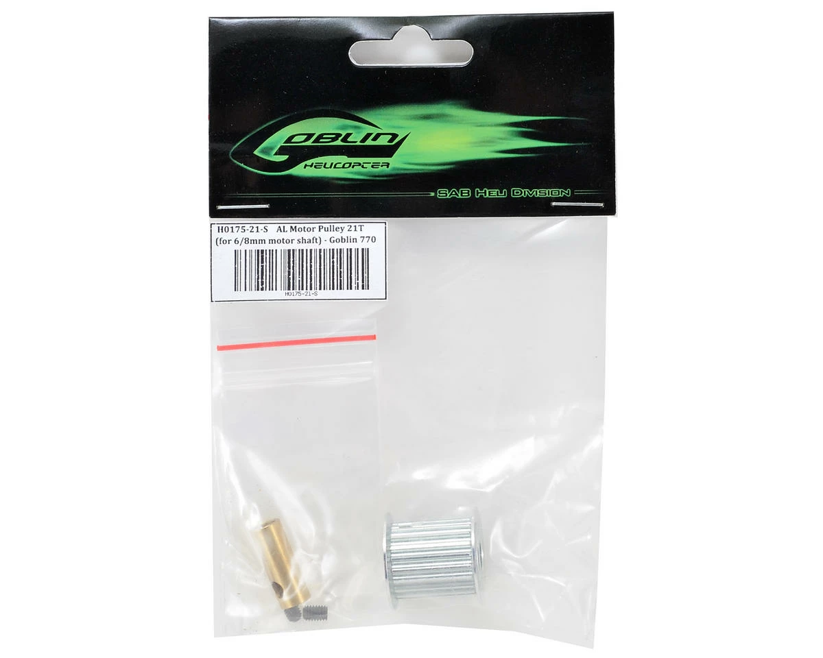 Budget π₯° SAB Goblin Aluminum Motor Pulley (21T) (6/8mm Motor Shaft) β 2 Budget π₯° SAB Goblin Aluminum Motor Pulley (21T) (6/8mm Motor Shaft) β - Image 2