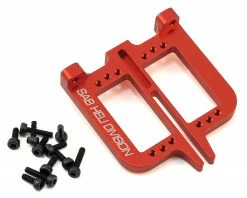 Outlet 😉 SAB Goblin Aluminum Front Servo Support Set (2) (Red) 💯