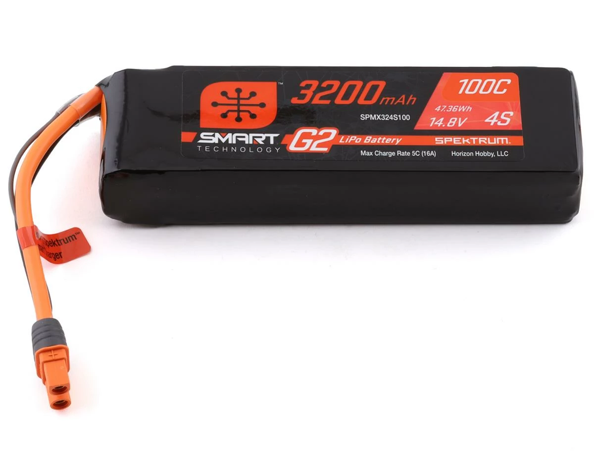 Top 10 😍 Spektrum RC 4S Smart G2 LiPo 100c Battery Pack (14.8V/3200mAh) w/IC3 Connector 🔔 1 Top 10 😍 Spektrum RC 4S Smart G2 LiPo 100c Battery Pack (14.8V/3200mAh) w/IC3 Connector 🔔