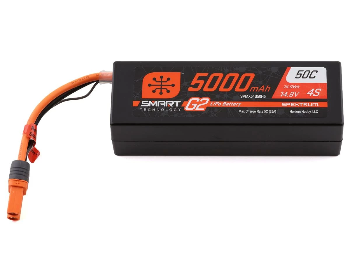Top 10 🧨 Spektrum RC 4S Smart G2 LiPo 50C Battery Pack (14.8V/5000mAh) w/IC5 Connector 😀 1 Top 10 🧨 Spektrum RC 4S Smart G2 LiPo 50C Battery Pack (14.8V/5000mAh) w/IC5 Connector 😀