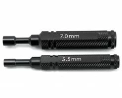 Hot Sale ⭐ ST Racing Concepts Aluminum 1-Piece Metric Nut Driver Set (5.5mm/7.0mm) (Black) ❤️