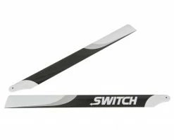 Best Sale ⭐ Switch Blades 693mm Premium Carbon Fiber Rotor Blade Set (Flybarless) ✔️