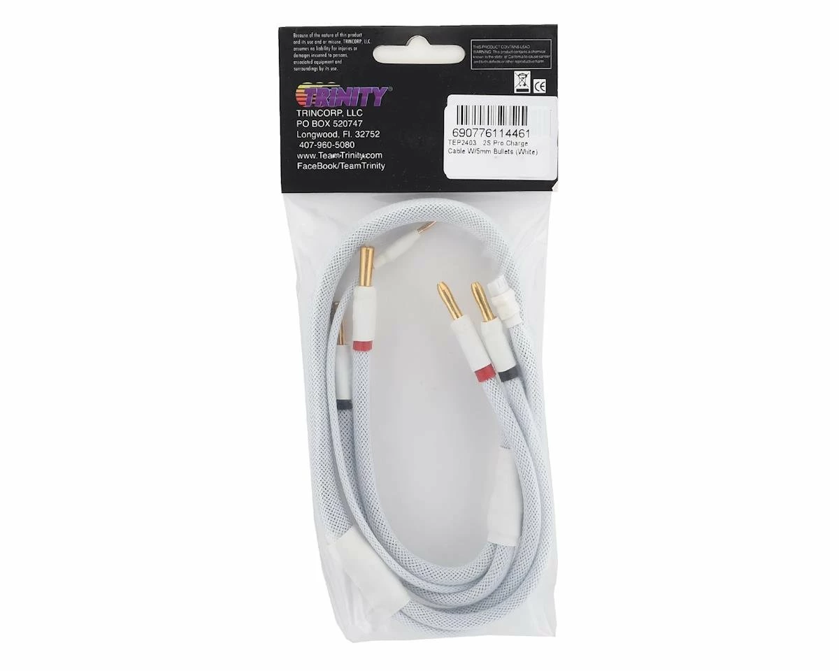 Buy 𧨠Trinity 2S Pro Charge Cables w/5mm Bullet Connector (White) β 2 Buy 𧨠Trinity 2S Pro Charge Cables w/5mm Bullet Connector (White) β - Image 2