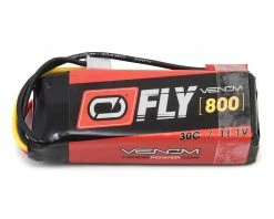 Flash Sale 🌟 Venom Power Fly 3S 30C LiPo Battery (11.1V/800mAh) w/JST Connector 🌟
