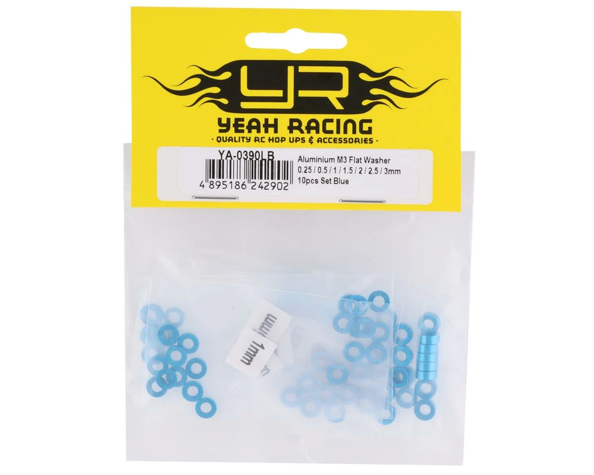 Discount β Yeah Racing 3x0.25/0.5/1.5/2/2.5/3mm Flat Washer Set (Blue) (70) π 2 Discount β Yeah Racing 3x0.25/0.5/1.5/2/2.5/3mm Flat Washer Set (Blue) (70) π - Image 2