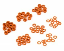 Cheap 😀 Yeah Racing 3x0.25/0.5/1.5/2/2.5/3mm Flat Washer Set (Orange) (70) 👏